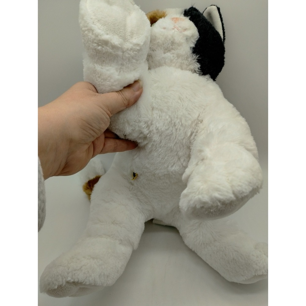 BUILD-A-BEAR Calico Kitty Cat 16" Plush Promise Pets Green Eyes 2012 Brown White - Picture 9 of 11